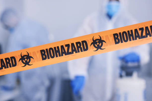 Professional Biohazard Cleanup technician working in Grantsville, UT